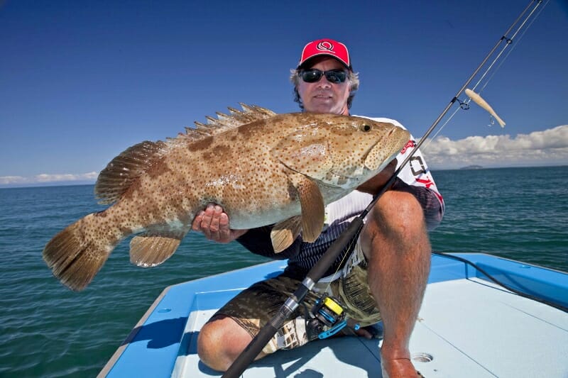 Catching gold spot cod on wonky holes