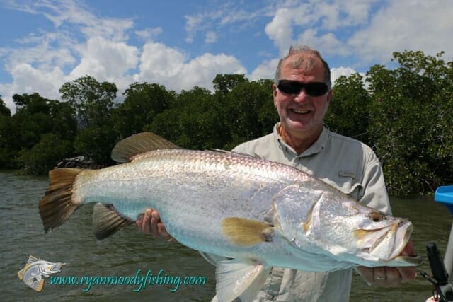 Ryan Moody fishing charter metre plus barramundi