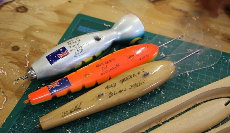 All custom fishing lures are made for a particular purpose numbered and signed by Dave Killalea