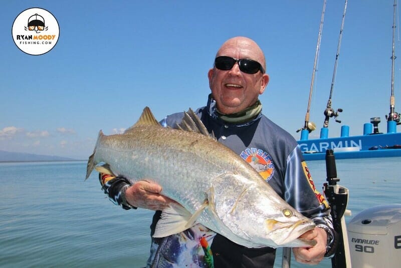 Ryan Moody Fishing catching big barramundi