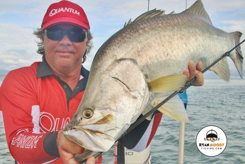 Ryan Moody with a massive barramundi