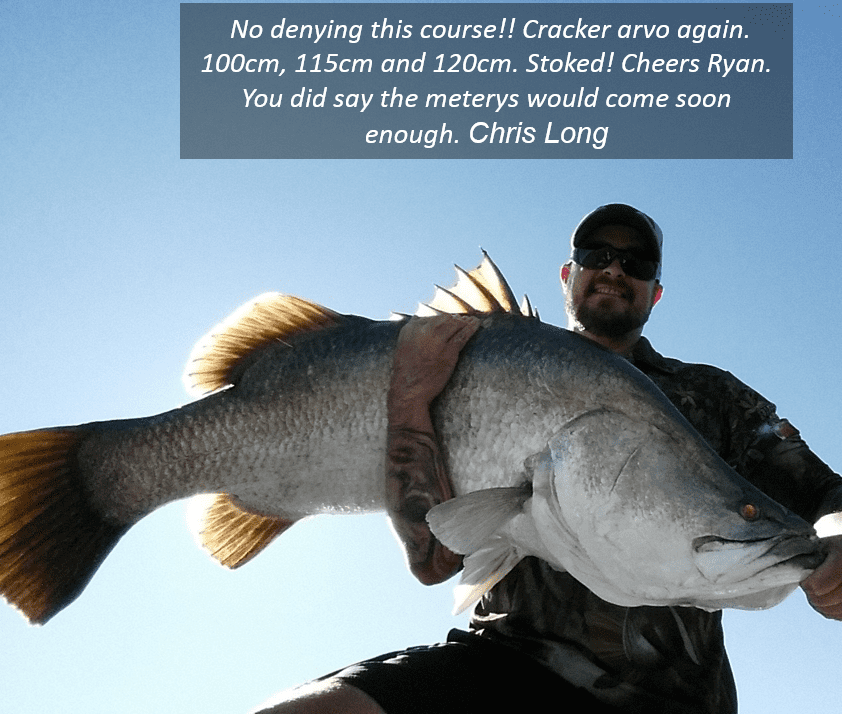 Catching big barramundi in Gladstone Queensland