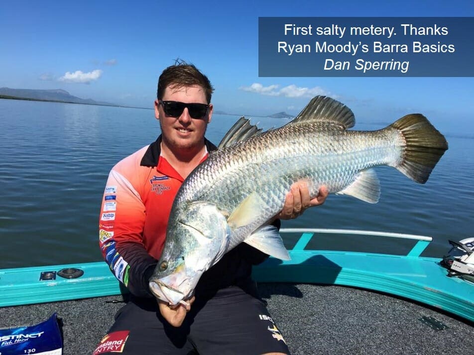 Catching big barramundi in Townville Queensland