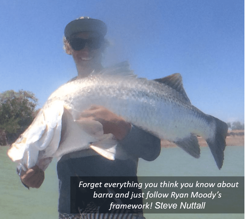 Catching big barramundi in Central Queensland