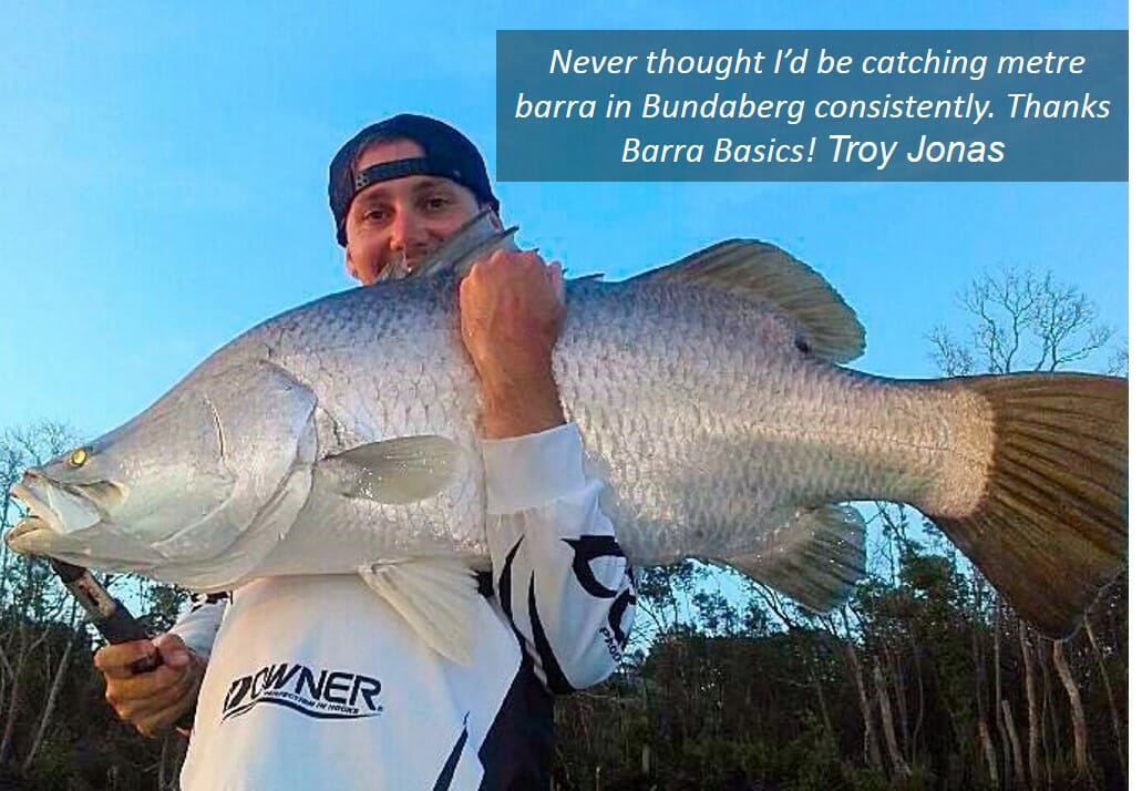 Catching big barramundi in Bundaberg Queensland using Ryan Moody's fishing techniques