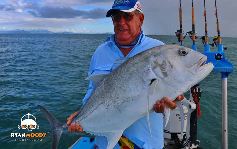 Giant trevally are prevalent in Queensland waters and can be caught casting lures and popper fishing