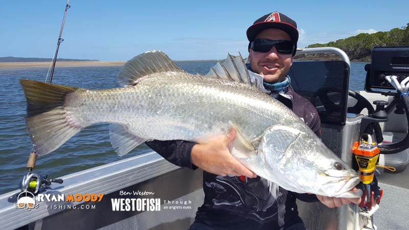 Cast angles helped capture this metre plus barramundi for Rockhampton angler