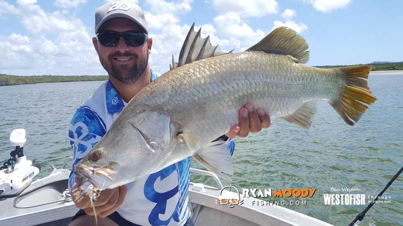 Westo with a Rockhampton barramundi_