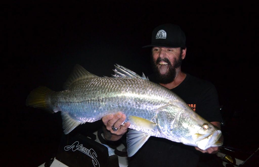 The Mad Hueys barra fishing in central Queensland