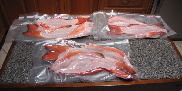 Cryovac beats the old freezer burn problem for fish fillets.