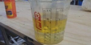 water removed from outboard fuel system