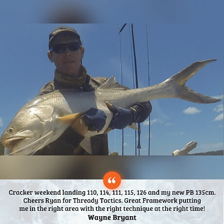 Catching Threadfin Salmon with threadfin online fishing course