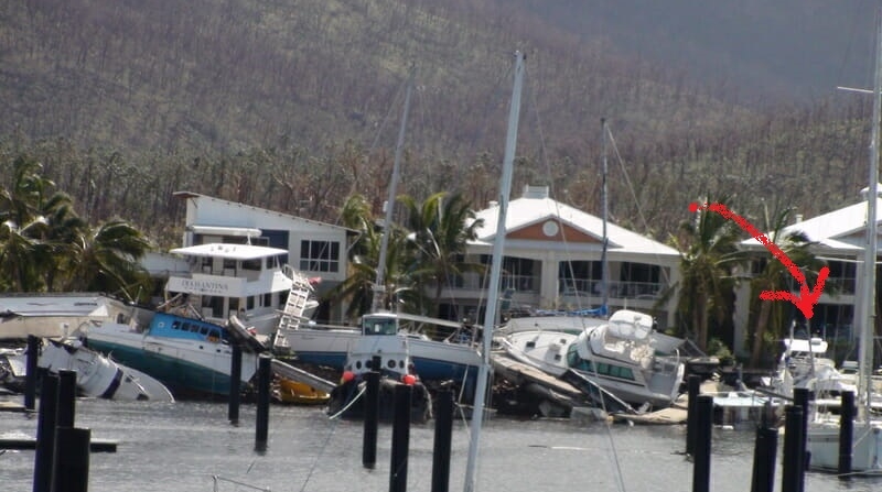 Port Hinchinbrook after Cyclone Yasi