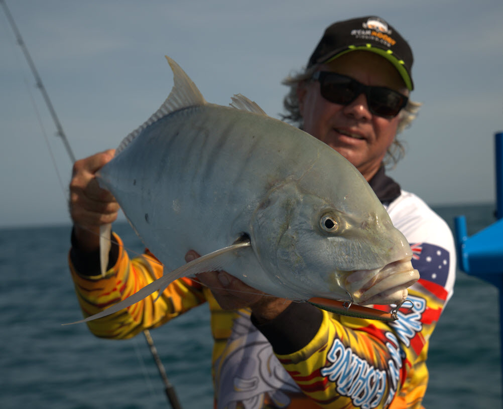 Golden trevally and pillager lure