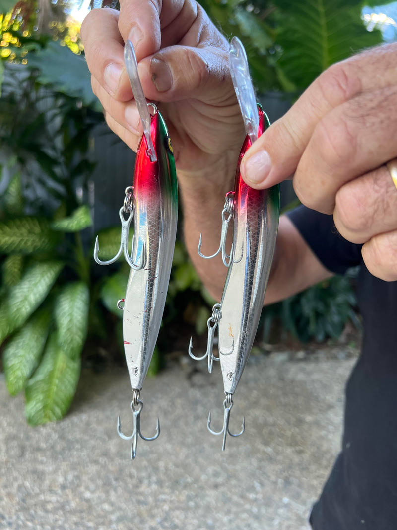 Single vs treble lures for trolling lures