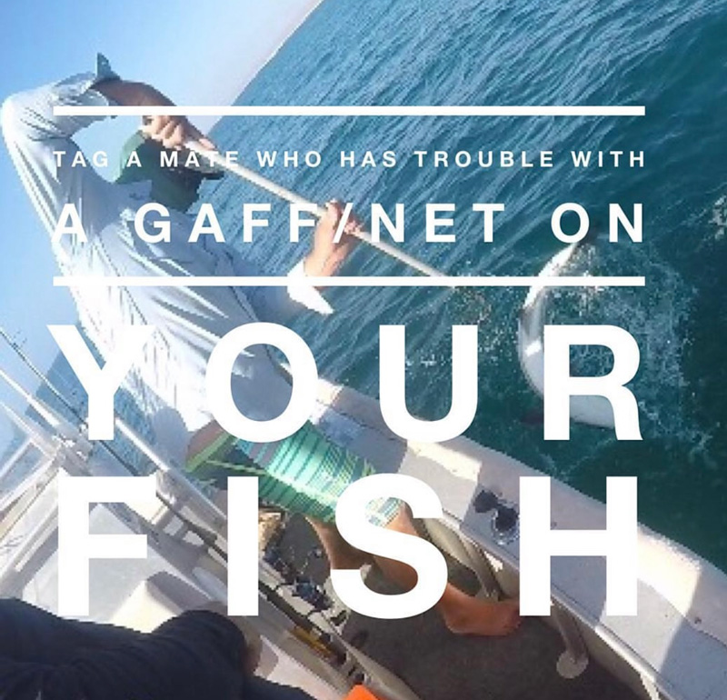How to gaff a fish for your mate