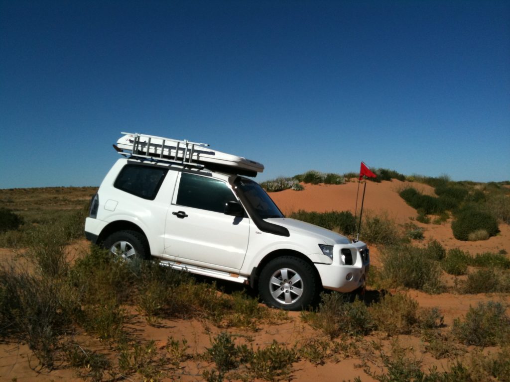 Crossing the Simpson Desert dunes
