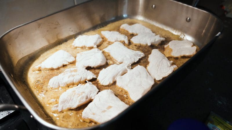 Cooking fish caught on wonky holes in less than 20 metres