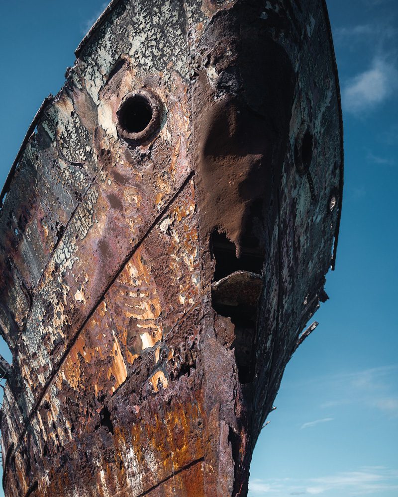 Rusted pirate ship