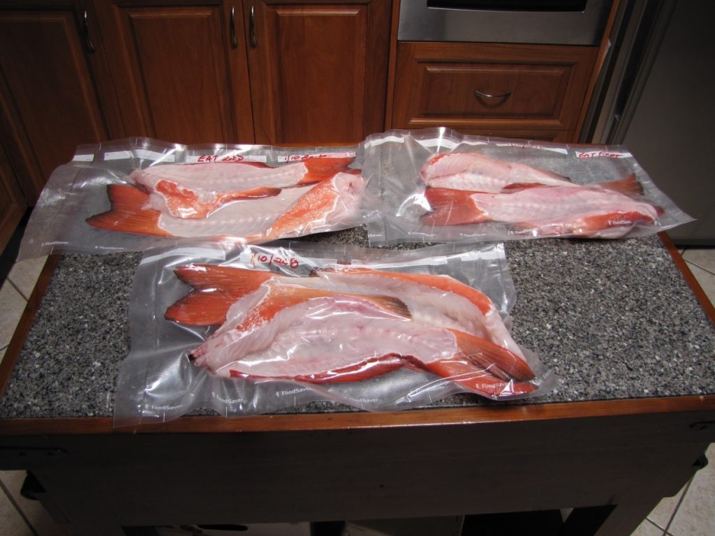 Cryovac beats the old freezer burn problem for fish fillets.