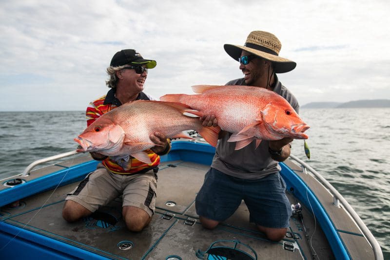 Fishing lures like Stick baits and jigs catching the same fish