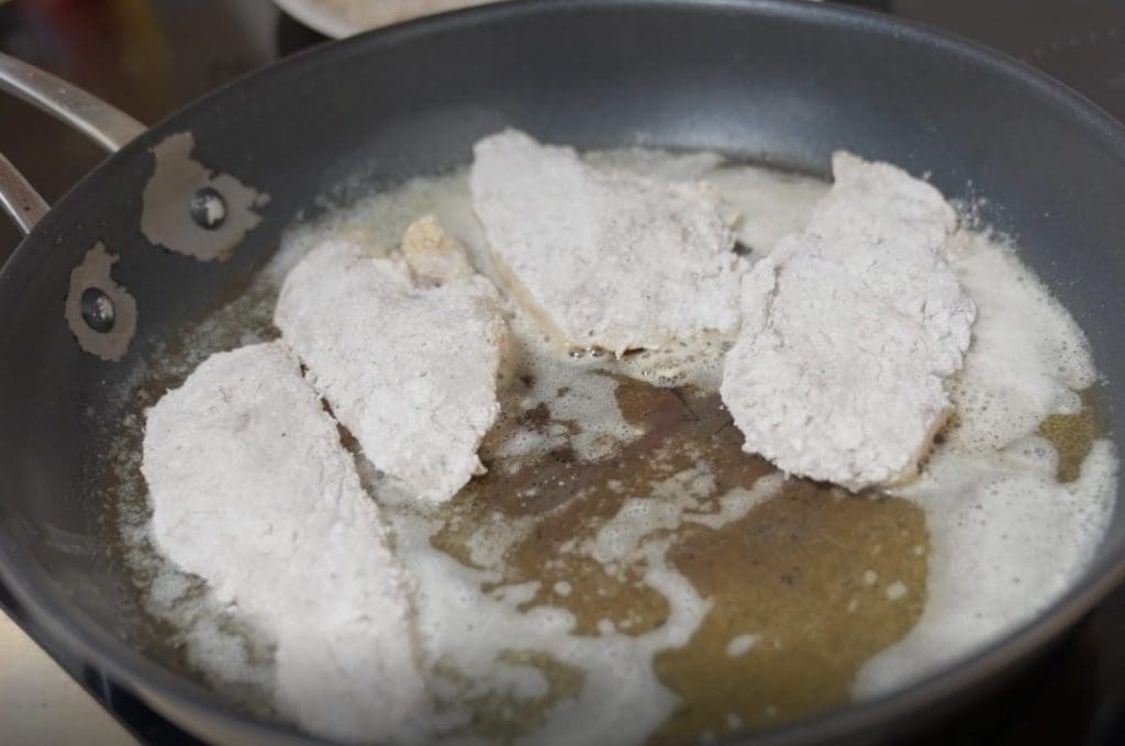 Golden Snapper in the frying pan