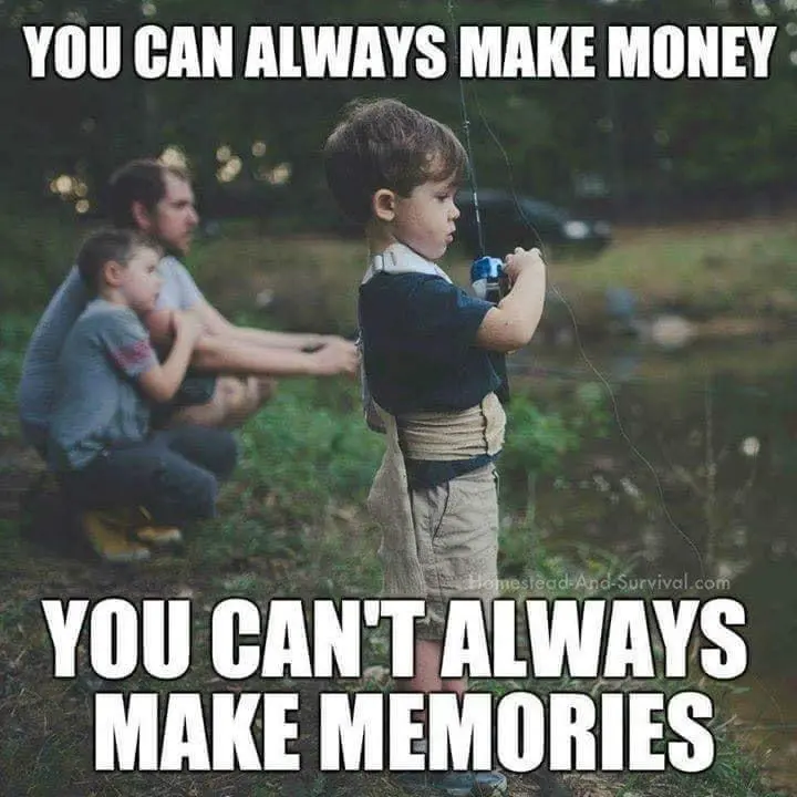Making memories fishing with kids