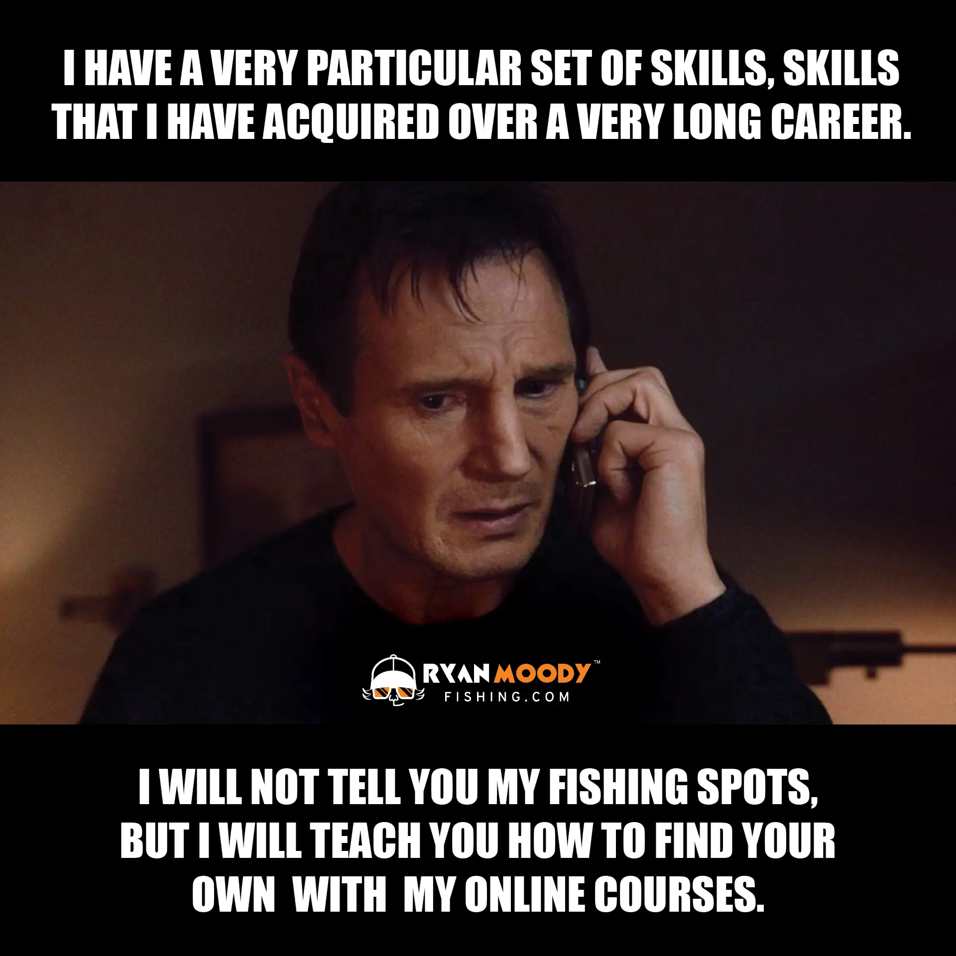 Ryan Moody fishing courses meme