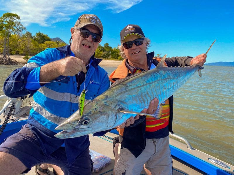 Spanish mackerel in the creek on Ryan Moody Scaleblazer lure