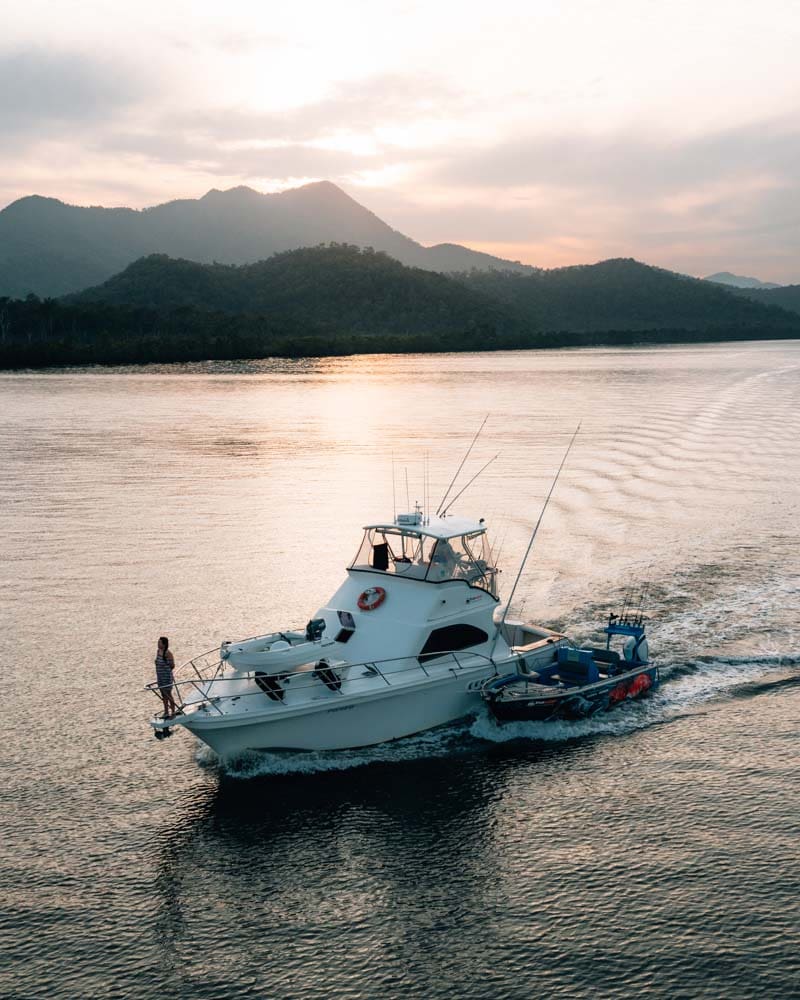 Boat in Hinchinbrook Channel