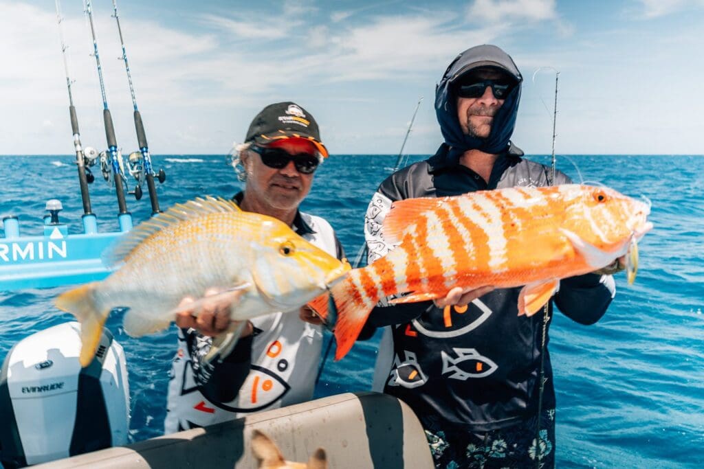 Fishing in the yellow zone on the great barrier reef.