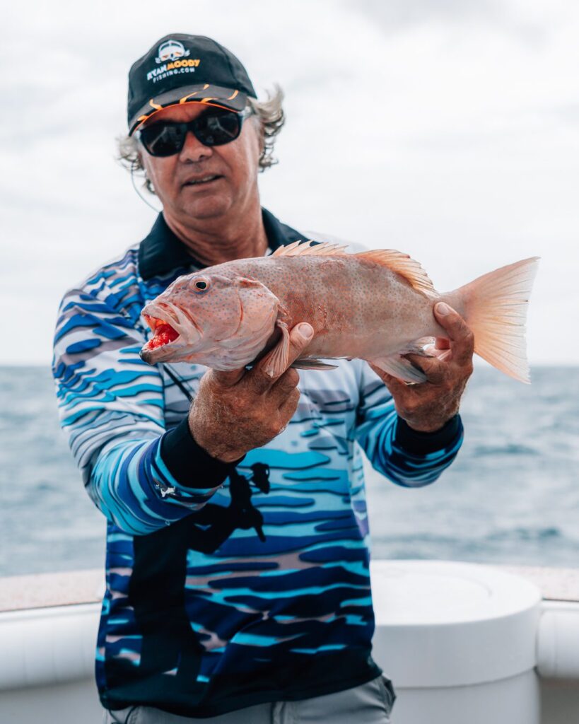 Nice eating size coral trout caught during the relentless bad weather