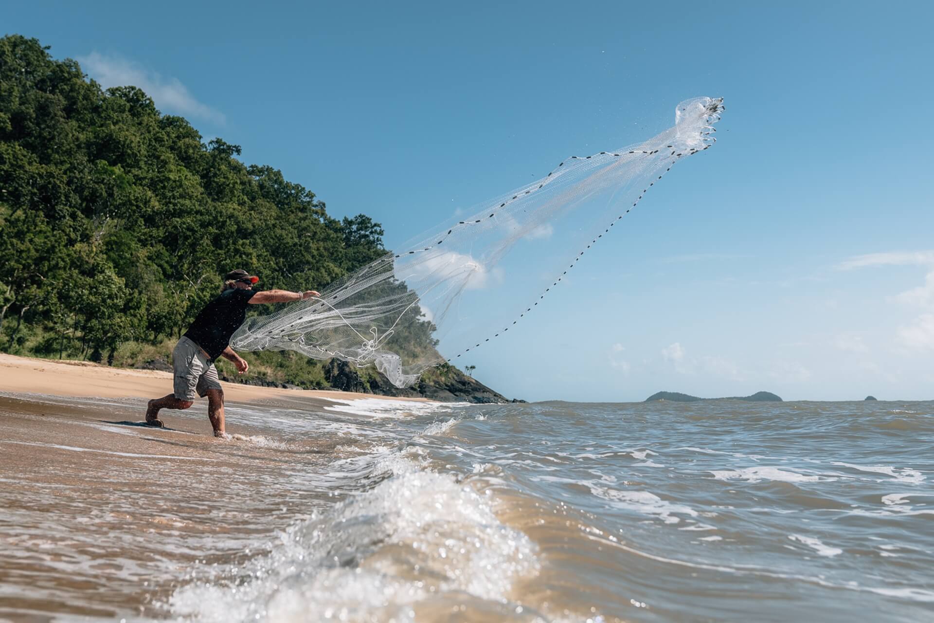 Clean and dry castnet