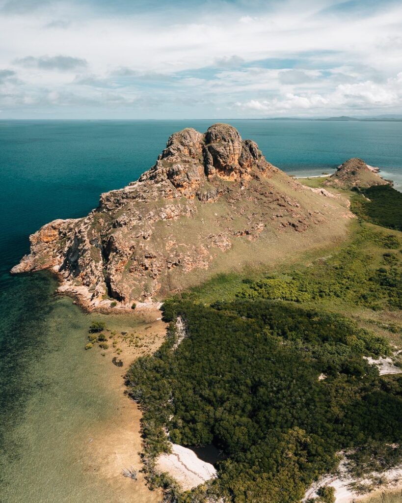 The volcanic core of Noble Island - one of the most beautiful remote islands in the Great Barrier Reef.