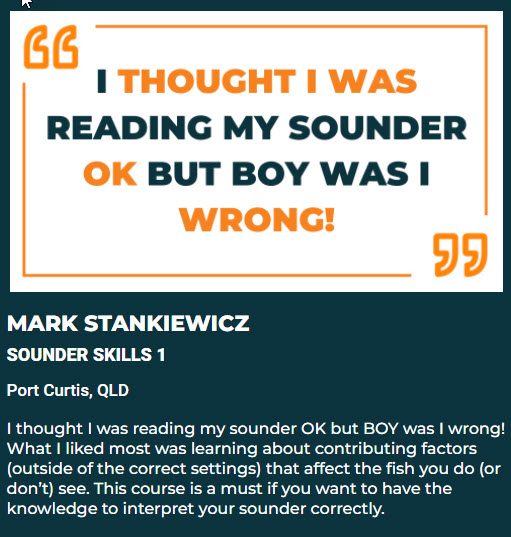 Even experienced anglers can read their sounder wrong