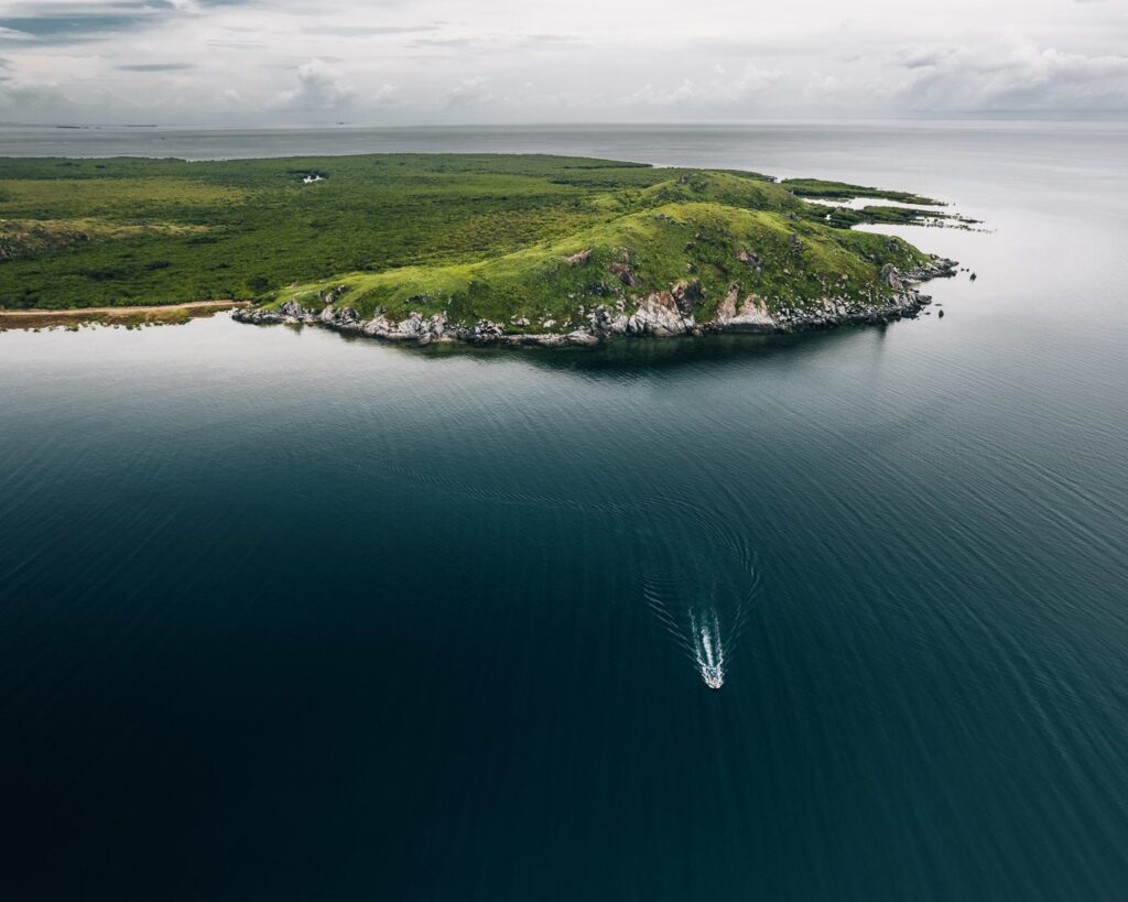 Howick Island in the wet season is like Scotland.