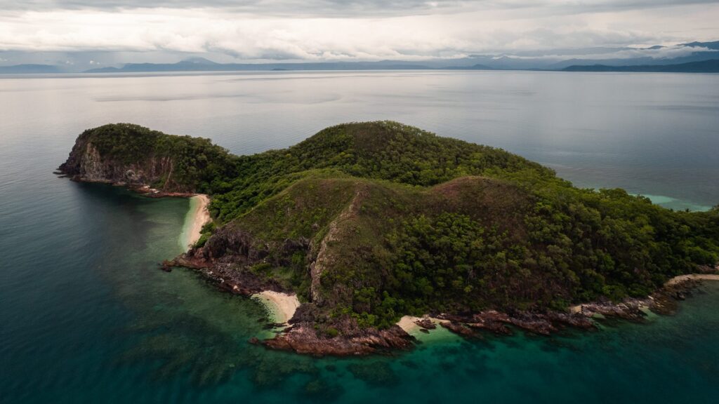 Snapper Island from the air.