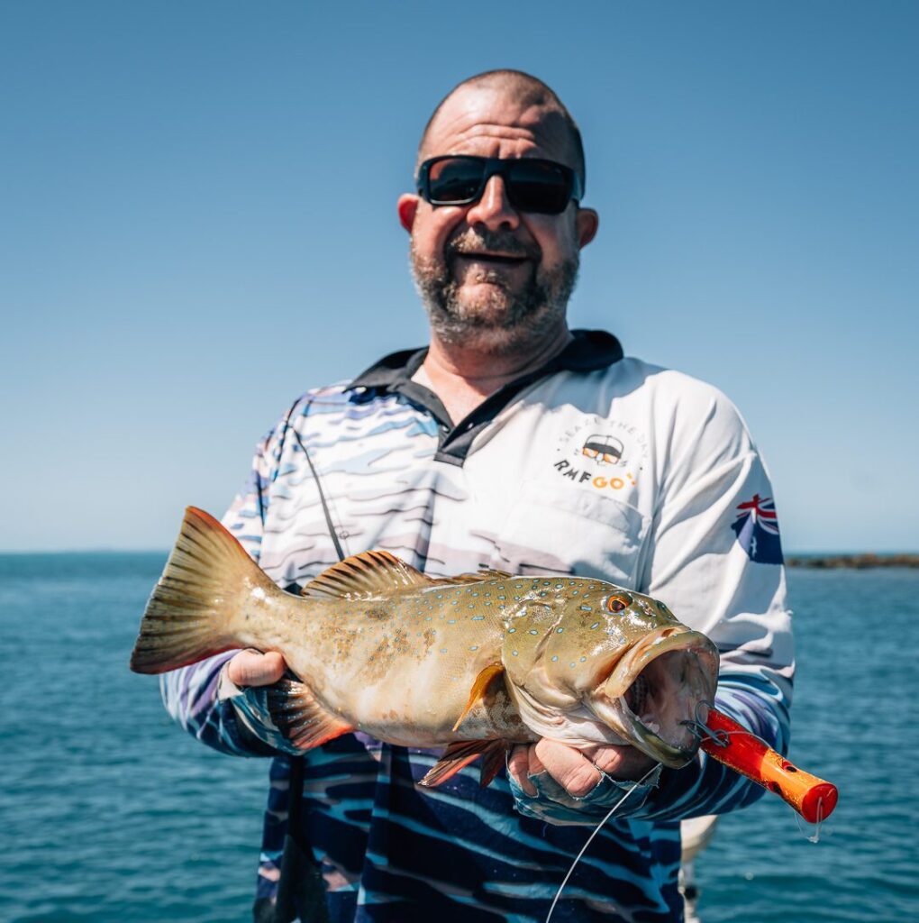 Coral trout caught on popper