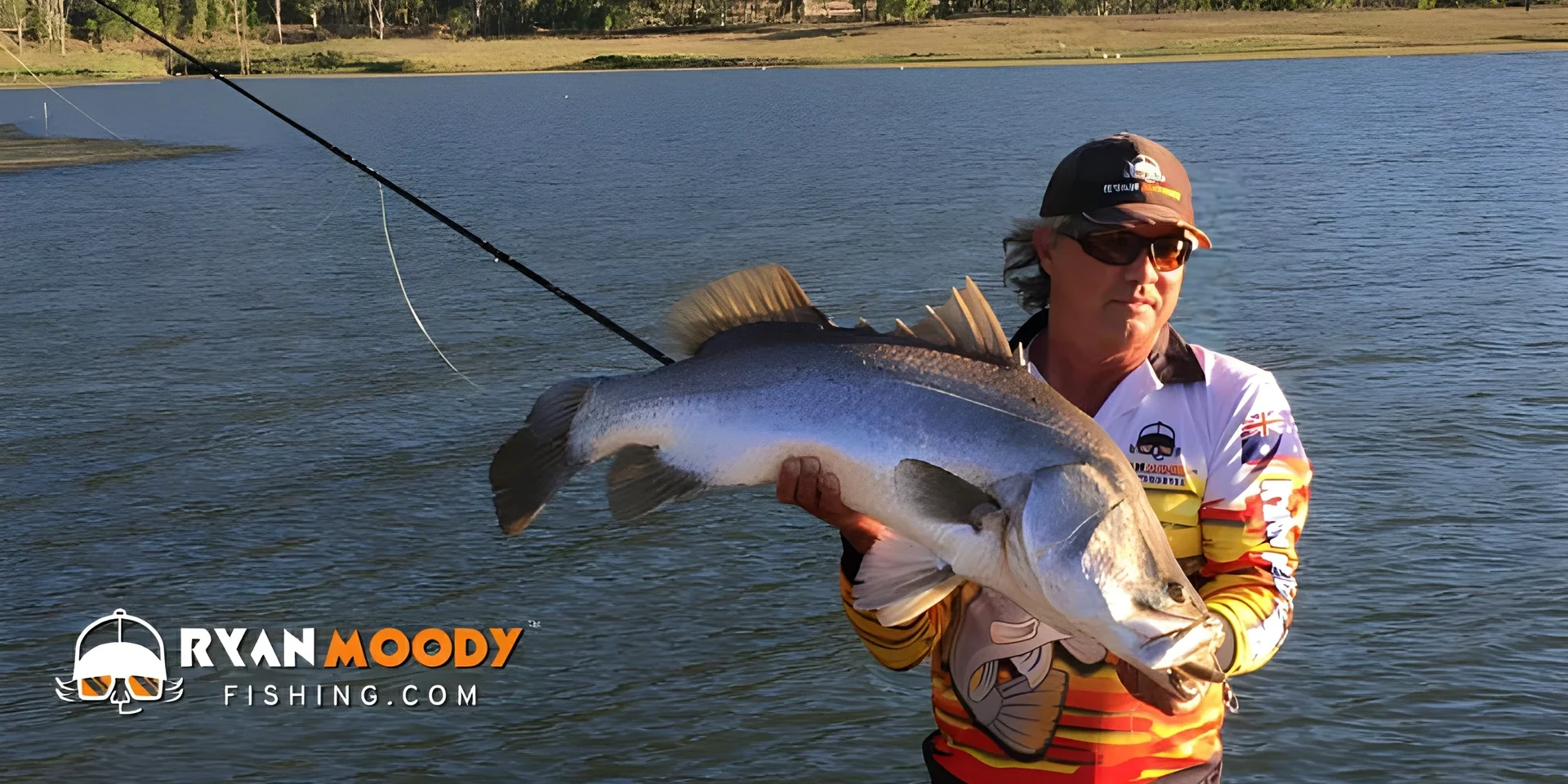 Big impoundment barra caught at the boat ramp - Ryan Moody Fishing